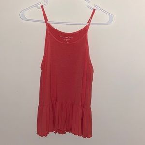 American Eagle Pink XS Tank with Flowy Bottom